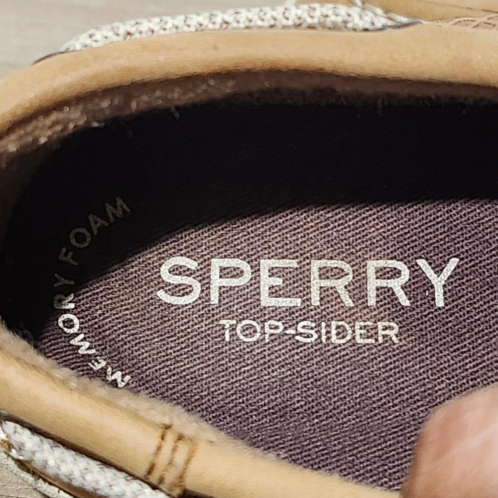 Sperry Top-Sider Boys Gamefish Tan Leather Boat Shoes Loafers 2.5M YB56564